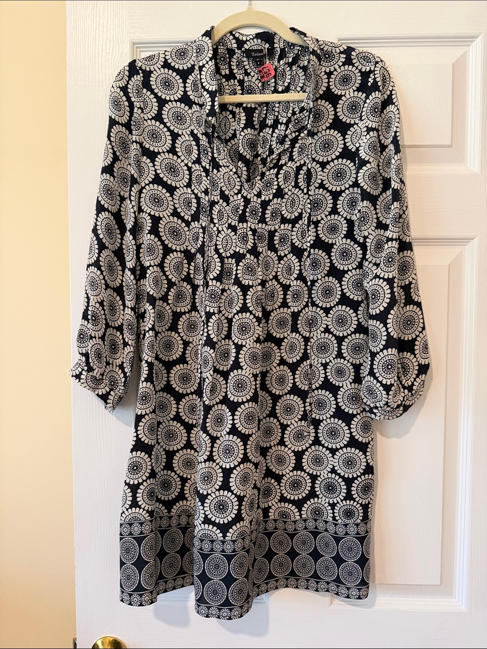 Tolani Tunic Dress 100% Silk Size Medium